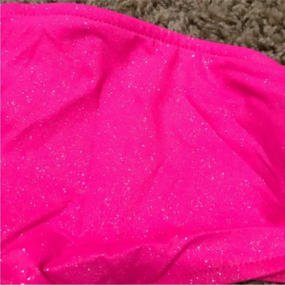 Frankies Bikinis Jeanette Strapless Glitter Bikini Top